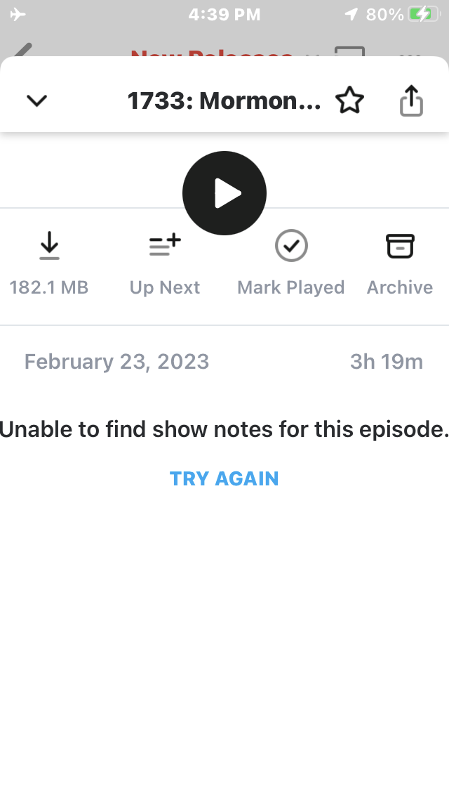 Episode details add padding to error message · Issue 746 · Automattic