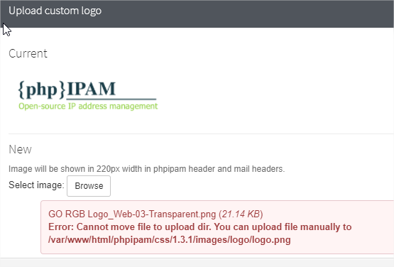 Error: Error parsing json response · Issue #1591 · phpipam/phpipam · GitHub