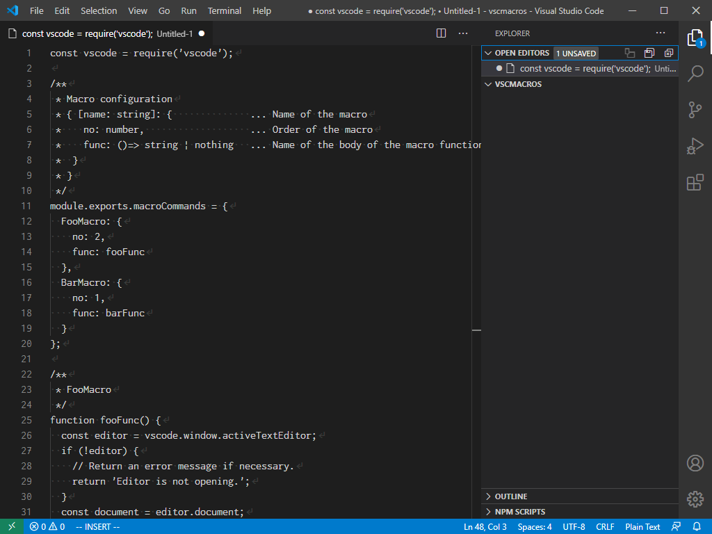 VSCode Macros - Visual Studio Marketplace