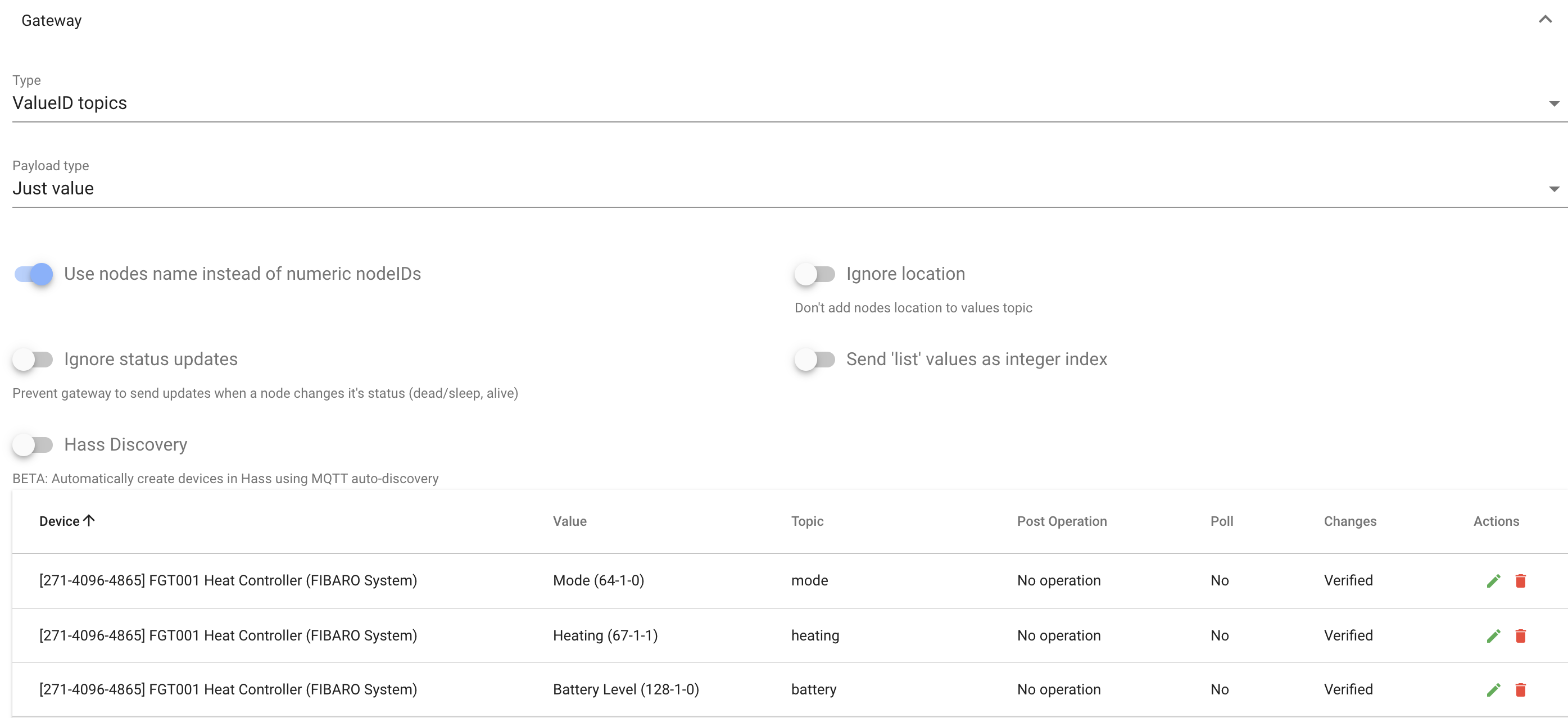 cannot set values for fibaro heat controller · Issue 127 · OpenZWave