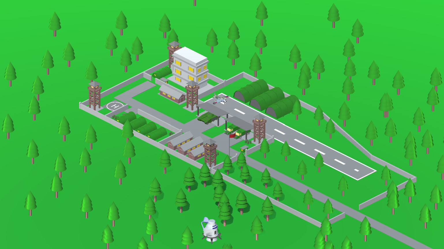 Isometric_MilitaryBase_LowPoly