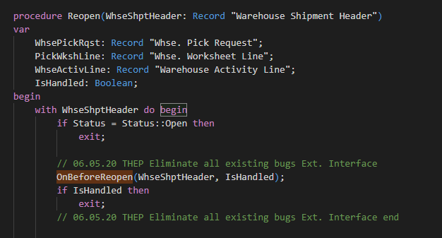 [Additional Parameter Request] Codeunit 7310 Whse.-Shipment Release ...