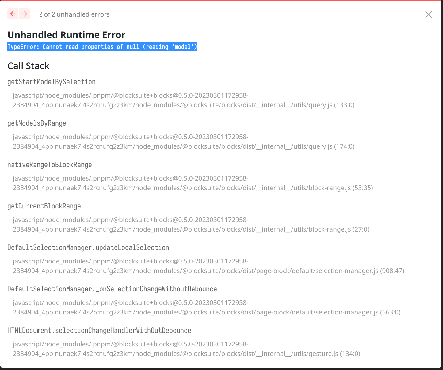 Unhandle Runtime Error `TypeError: Cannot read properties of null ...