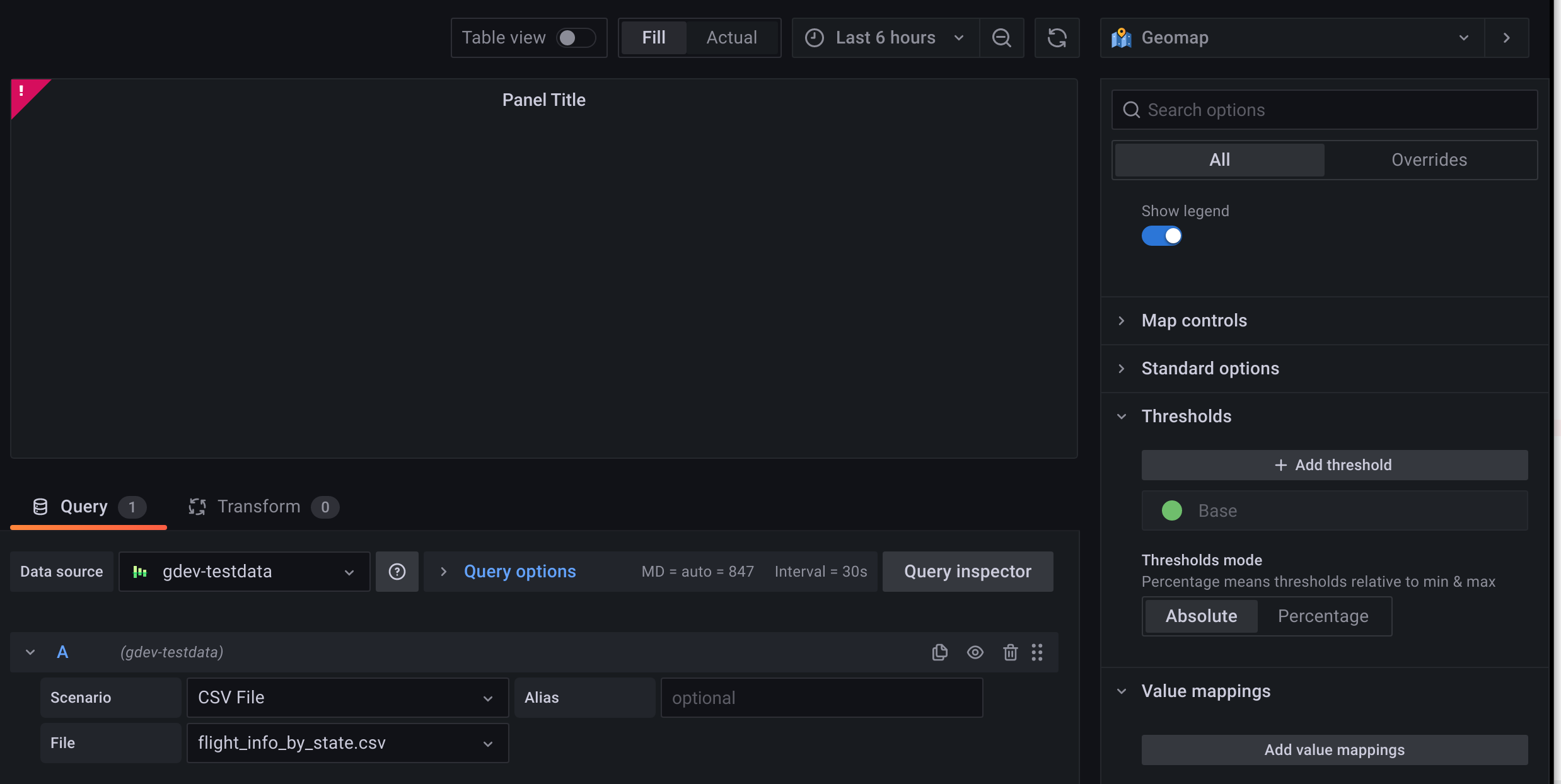 Geomap + Flux Marker Color based on thresholds not working · Issue