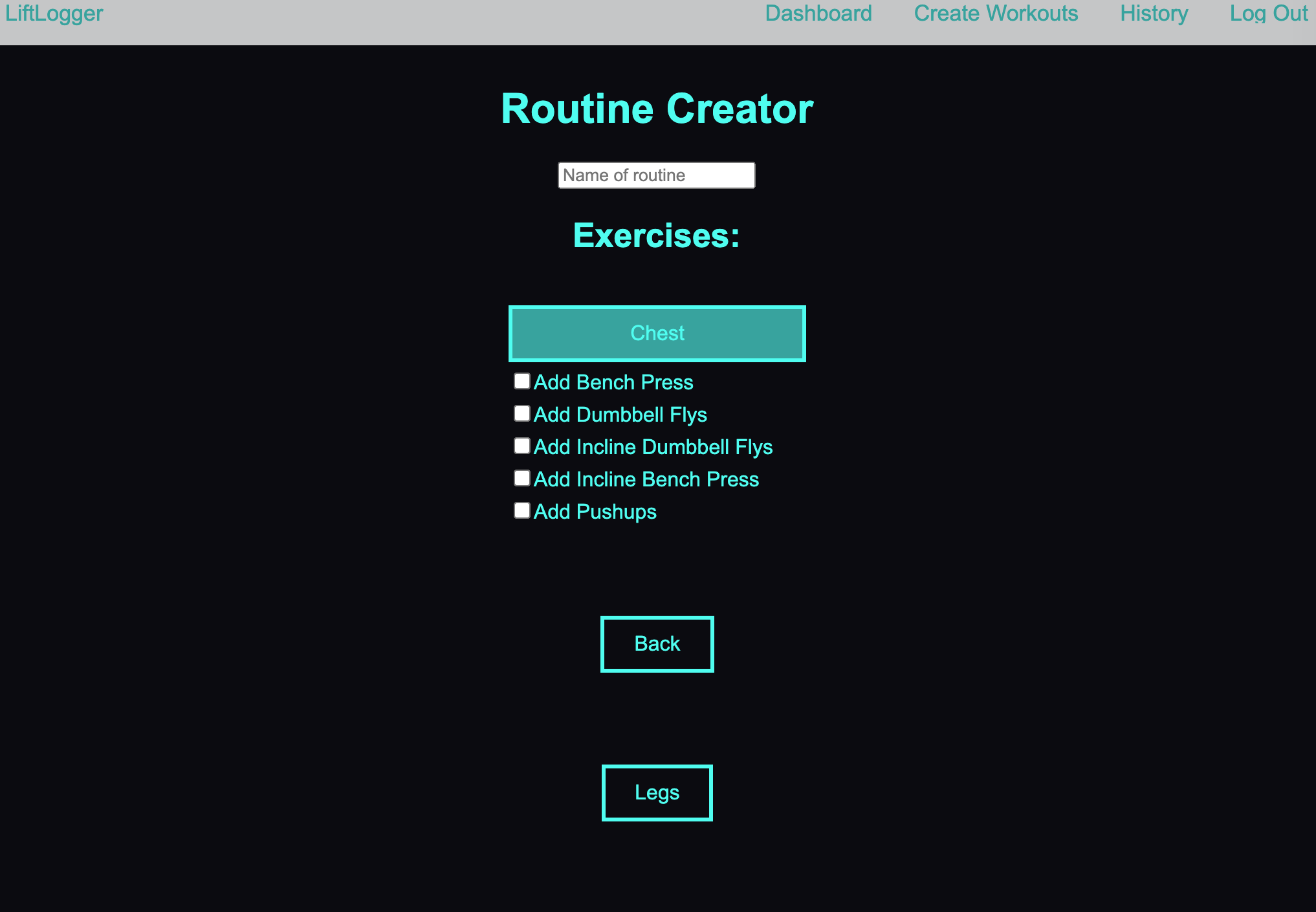 GitHub - kjdonoghue/LiftLogger: Create & Save Custom Workout Routines