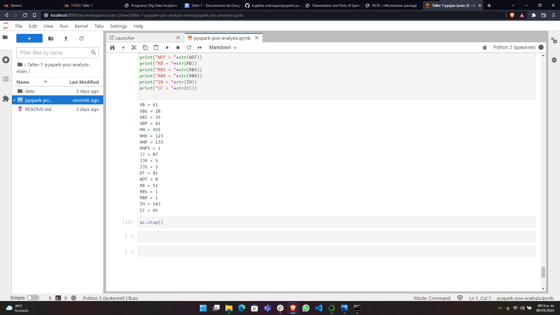 GitHub - AlfredoSantosSalazar/Taller-1-PySpark-pos-analysis-main