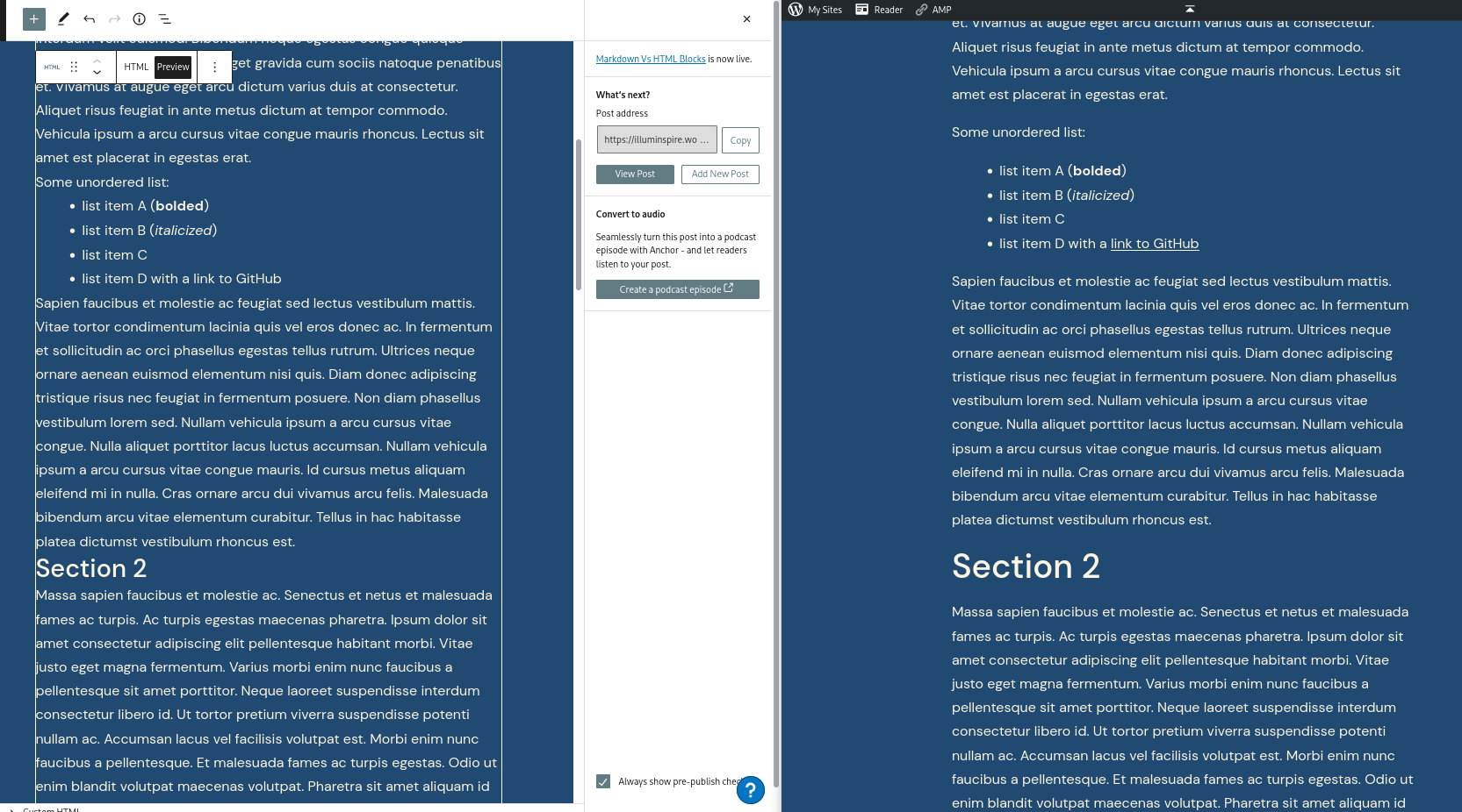 Custom HTML Block Preview Doesn't Match Published Page · Issue #35962 ...