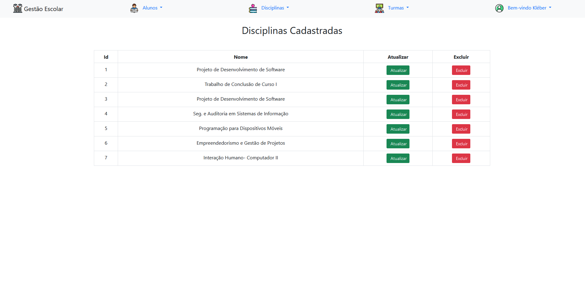 GitHub - kleber0a0m/escola: Esta é uma aplicação web desenvolvida em ...