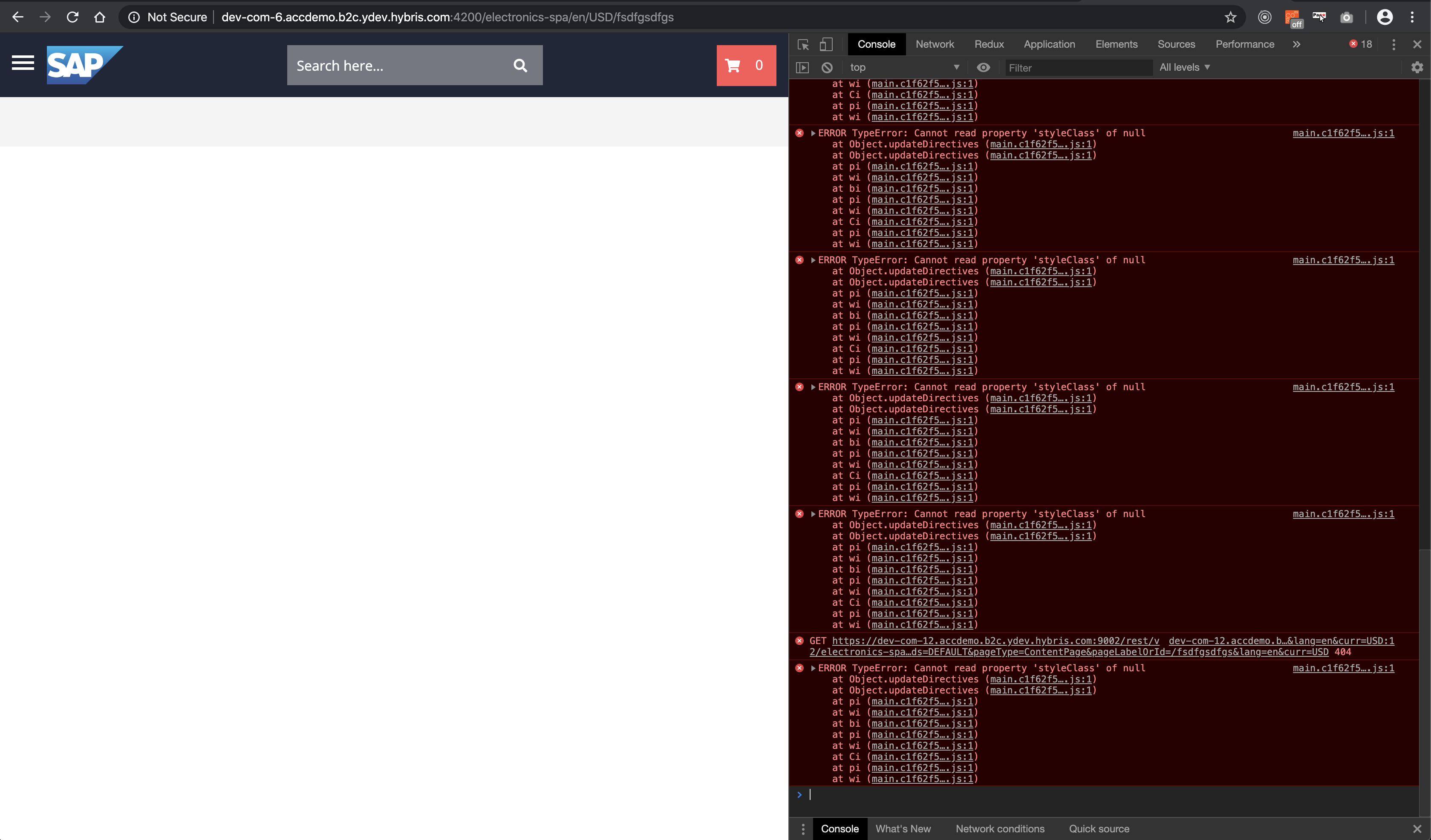 404 page not working · Issue #6372 · SAP/spartacus · GitHub