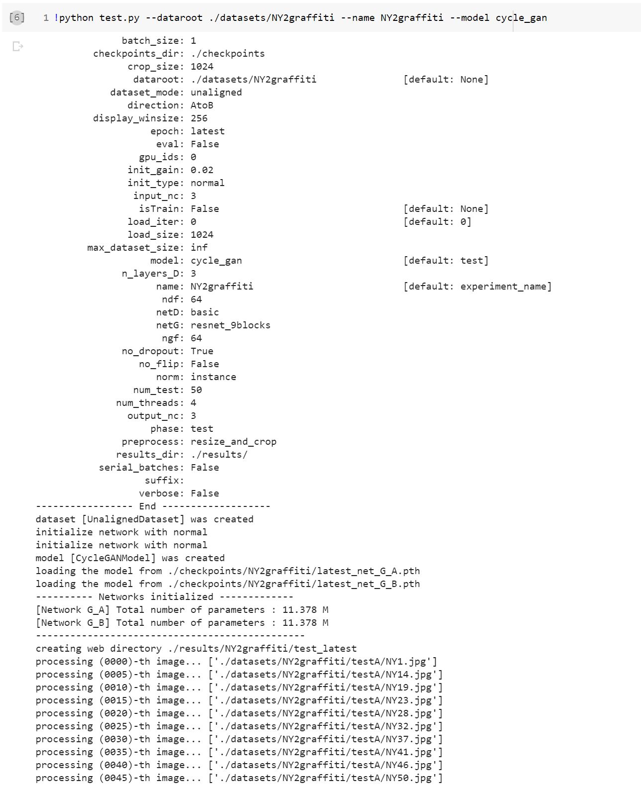 Missing images when testing cycleGAN · Issue 1202 · junyanz/pytorchCycleGANandpix2pix · GitHub