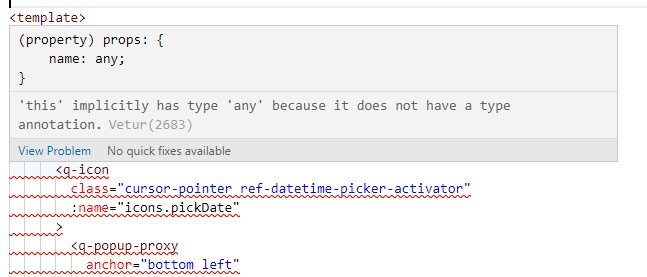 Vetur errors after upgrading @quasar/app from 3.2.6 to 3.2.7 · Issue ...