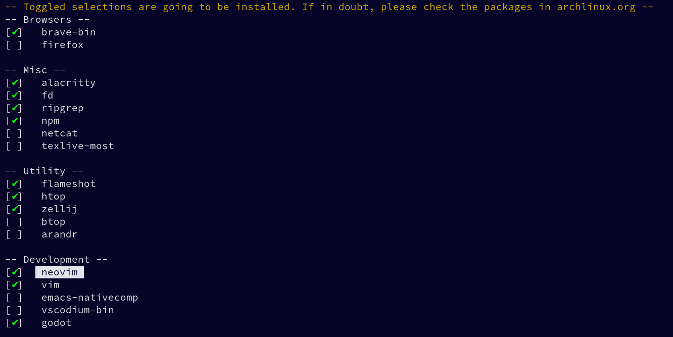 GitHub zMenta/masi Menta's Arch Software Installer