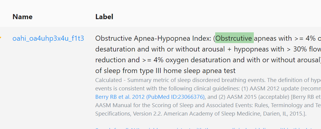 Fix Spelling Mistake In Display Name Issue 3 Nsrr Numom2b Data