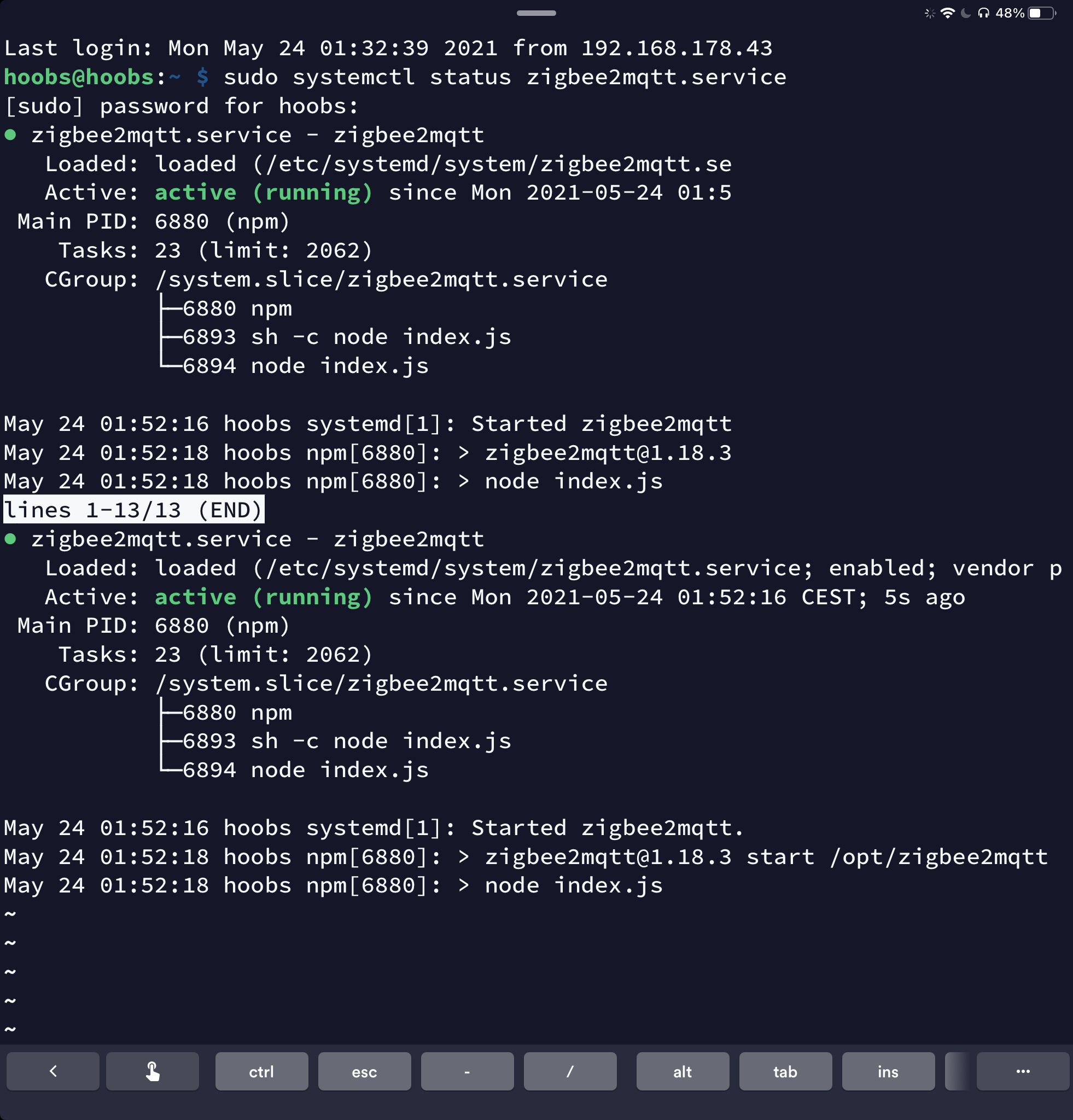 RaspBee II on Hoobs PI · Issue #7573 · Koenkk/zigbee2mqtt · GitHub