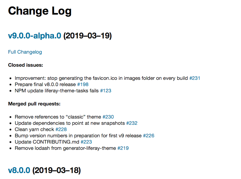 Changelogs generated by github_changelog_generator aren't great · Issue