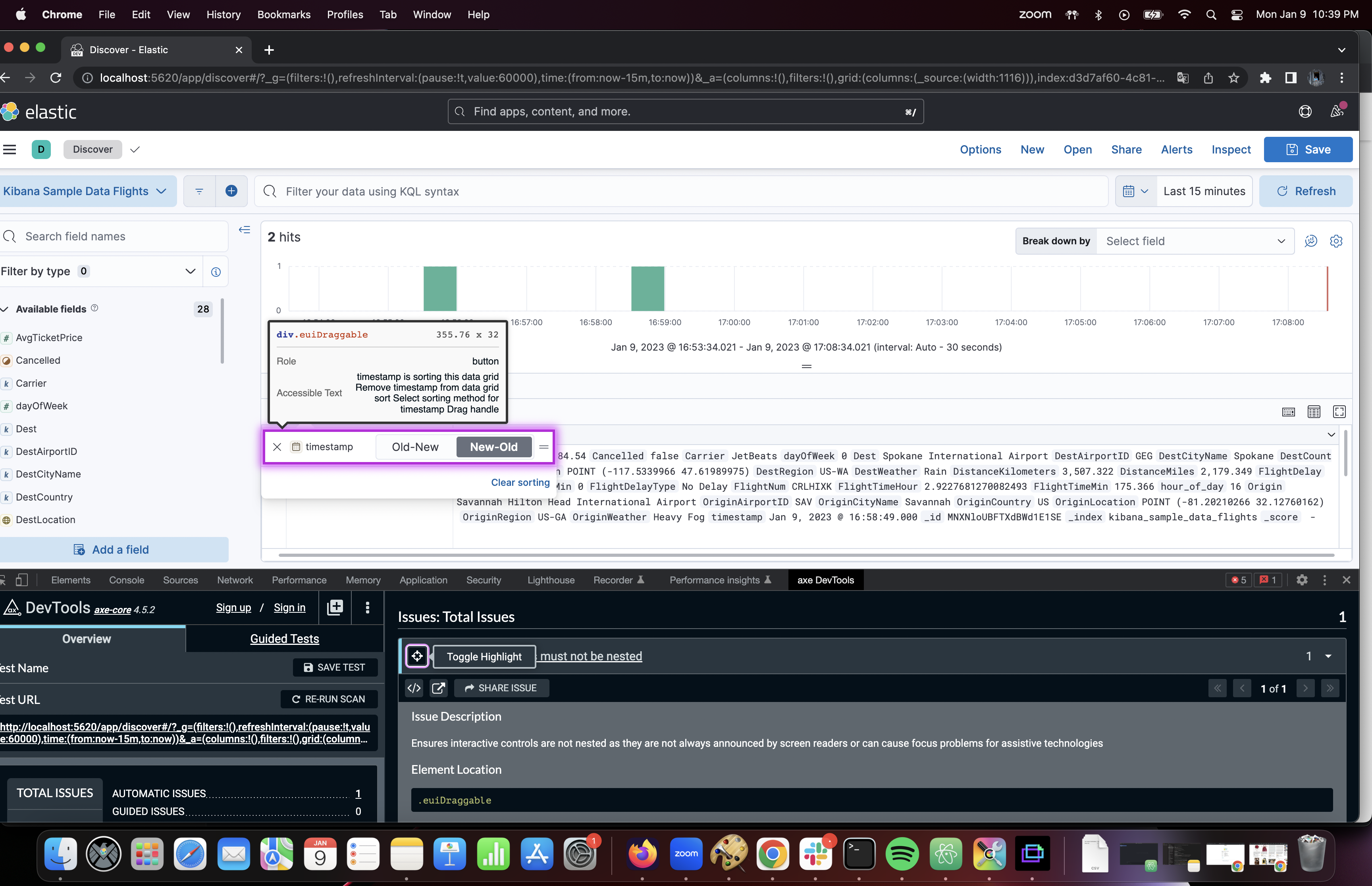 Ensures interactive controls are not nested on discover data grid for ...