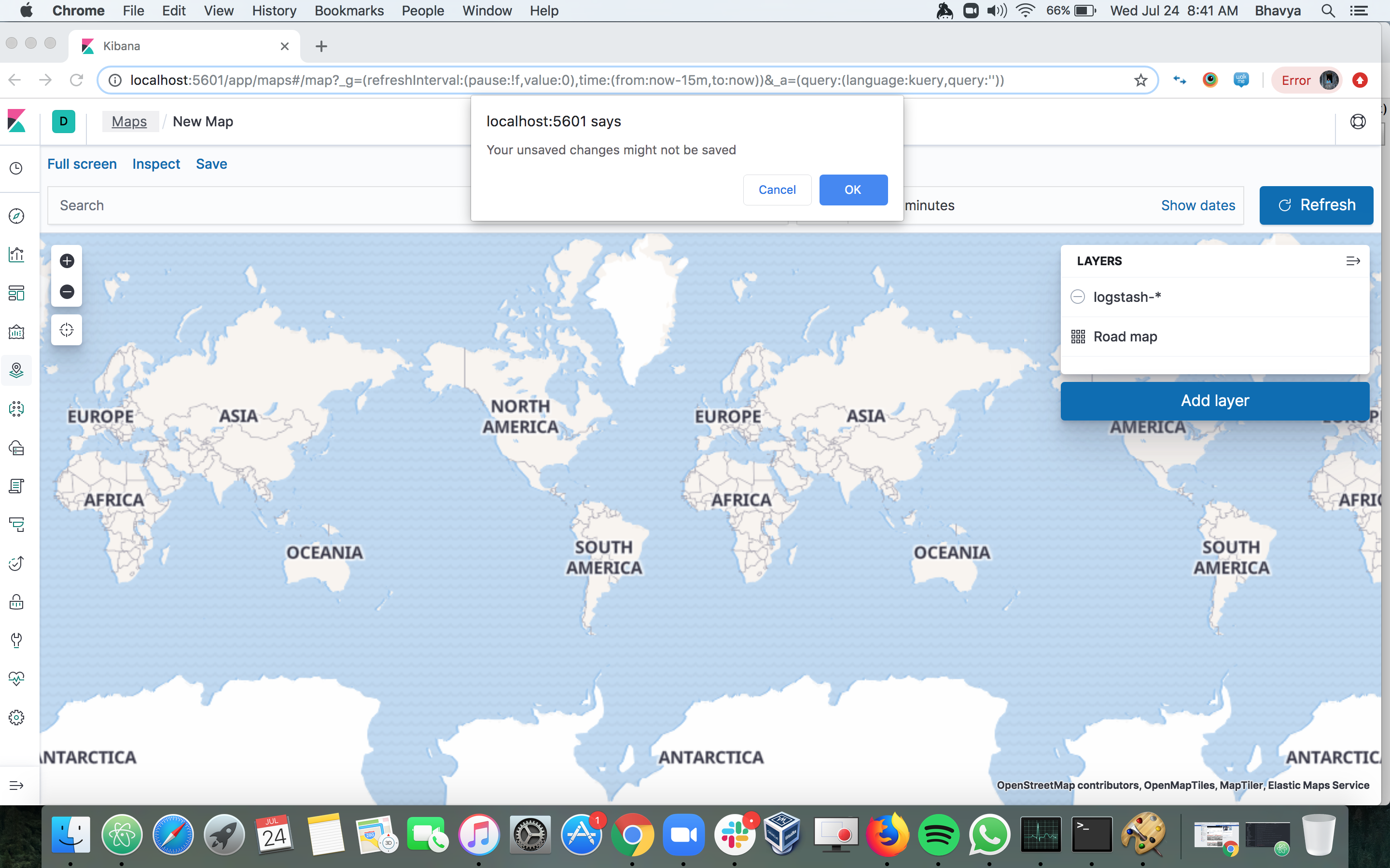 Maps needs a specific save message · Issue #41888 · elastic/kibana · GitHub