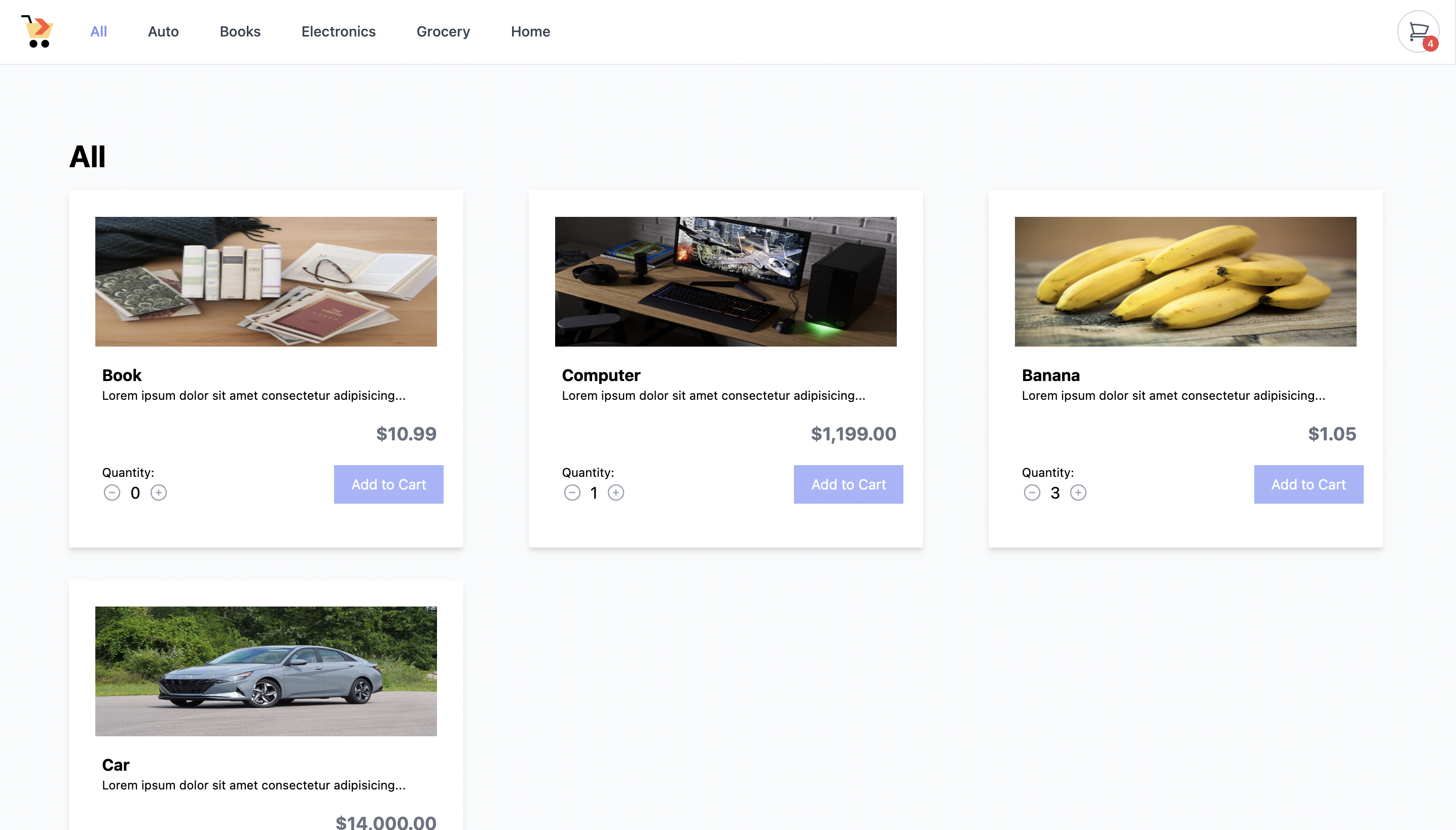 GitHub - alyssadsouza/shopping-cart: A basic Ecommerce site to become ...
