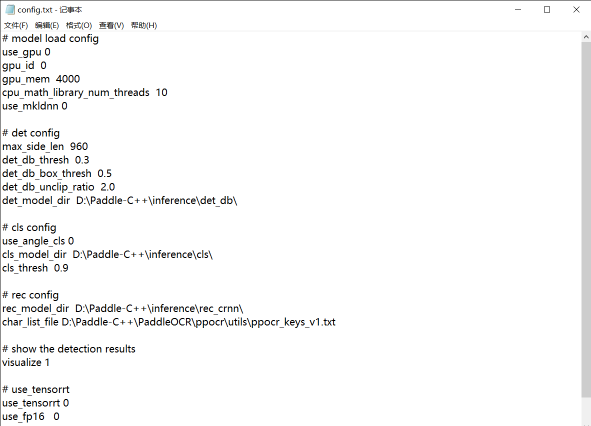 Windows10+VS2019部署PaddleOCR的C++接口问题 · Issue #2049 · PaddlePaddle ...