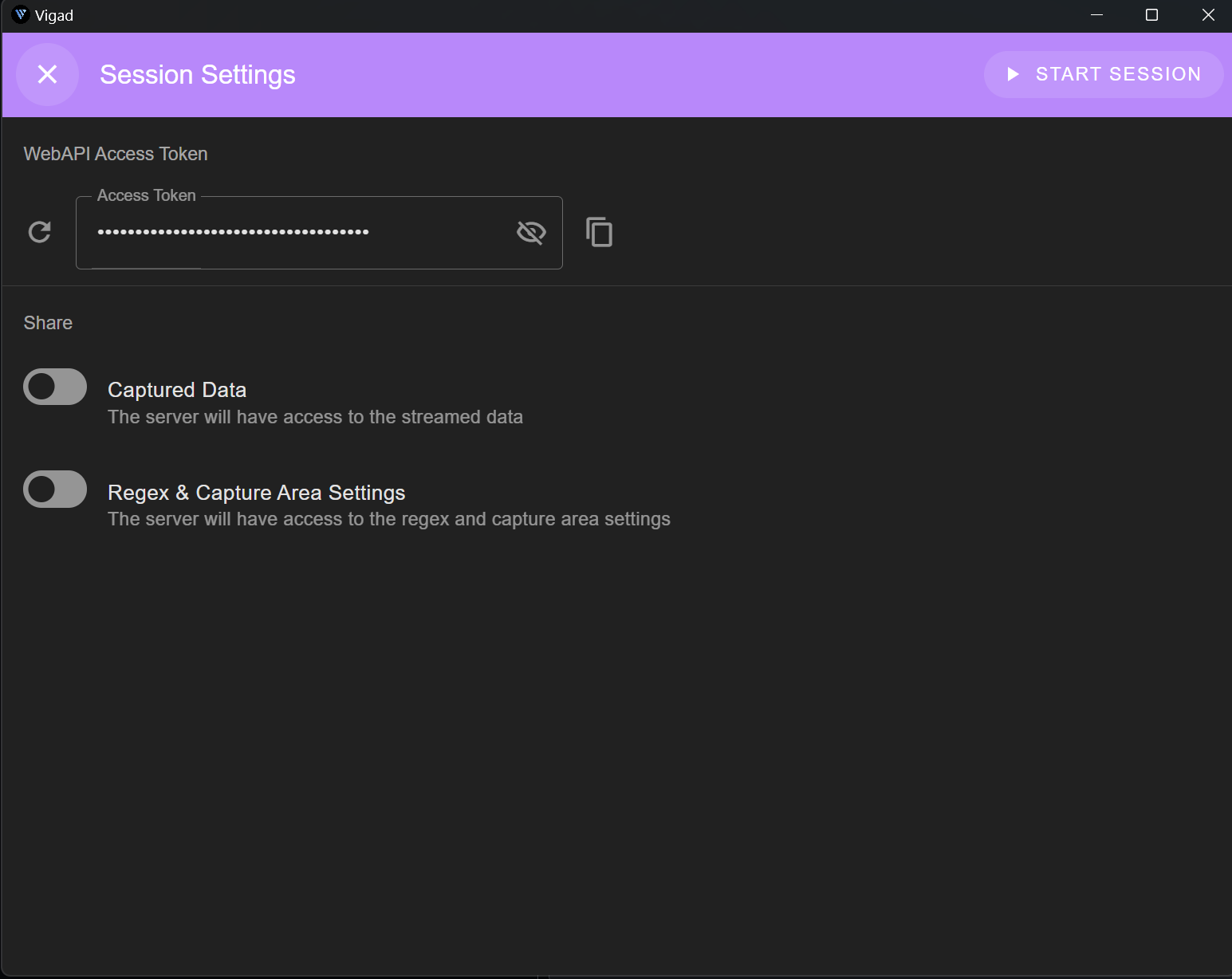Style changes to the session settings dialog · Issue #123 ...