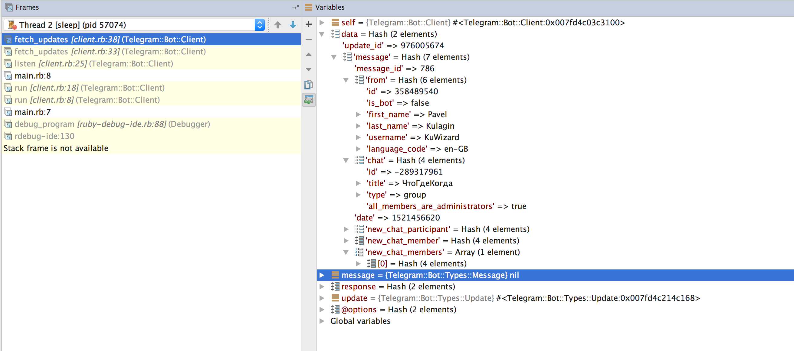 Telegram Bot Ruby Bountysource
