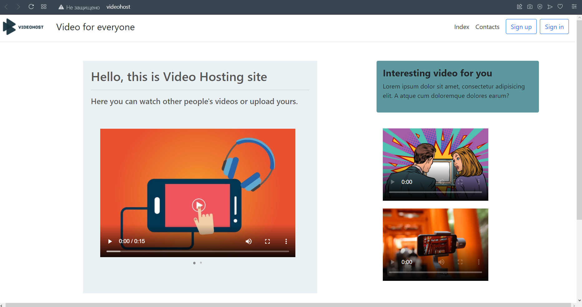 GitHub - flyactiv/videohosting