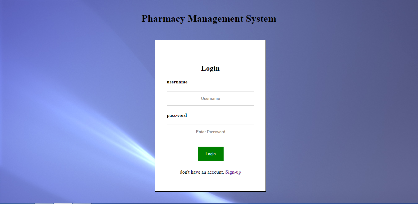 GitHub - unaizairshad/Pharmacy-Management-System