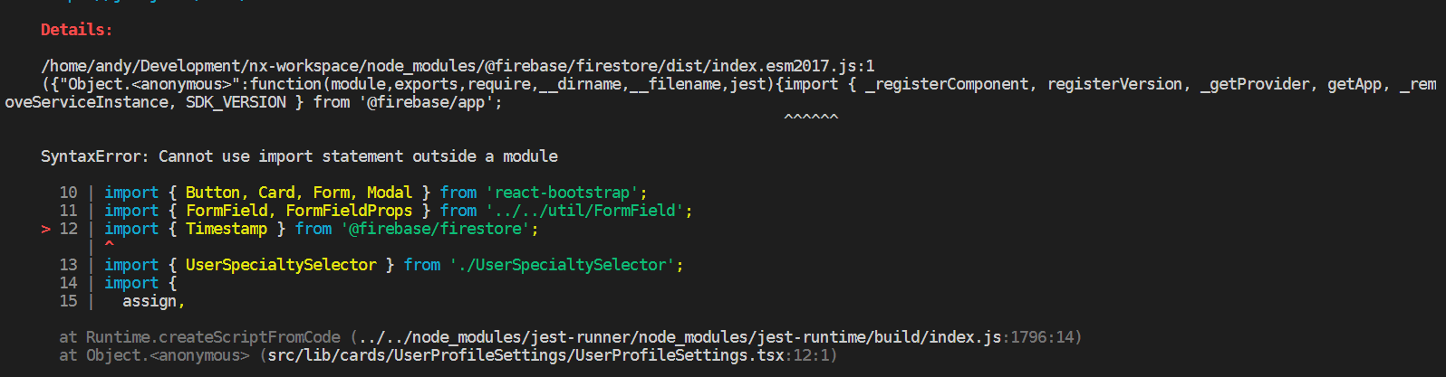 I suspect the esm packaging is not quite right · Issue #6417 · firebase ...