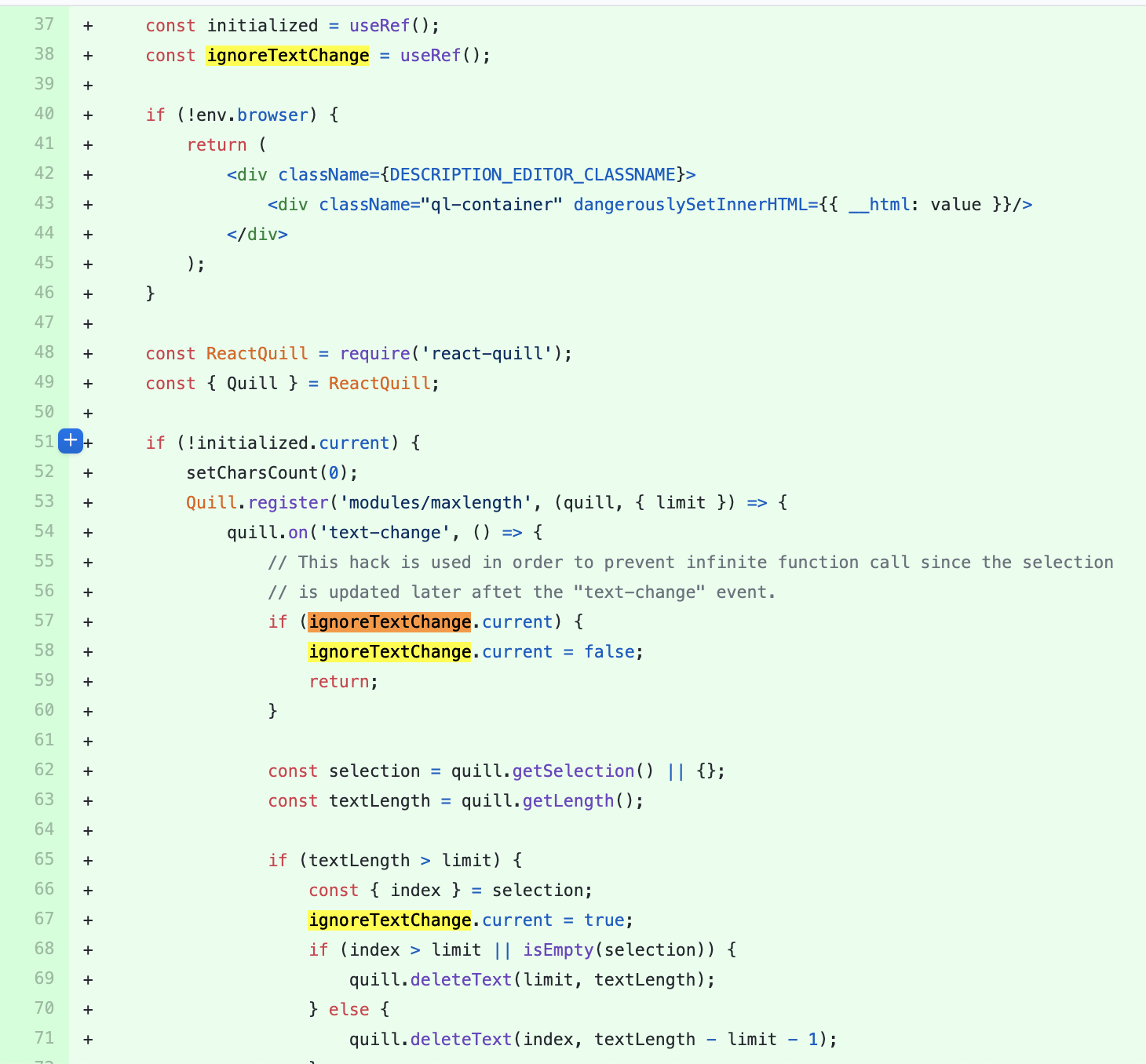 quill.getSelection() doesn't always return correct current position