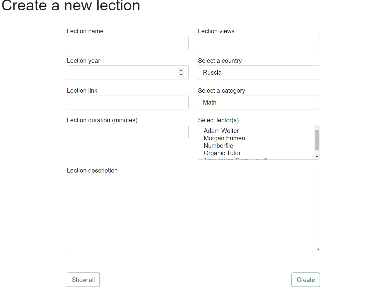 GitHub - MrEnderml/ASPNET-MVC-LectionCatalog: Diplom project · GitHub