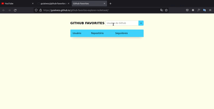 GitHub - guialvess/github-favorites-explorer-rocketseat: Favorite ...