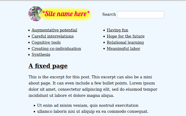Homepage sample image