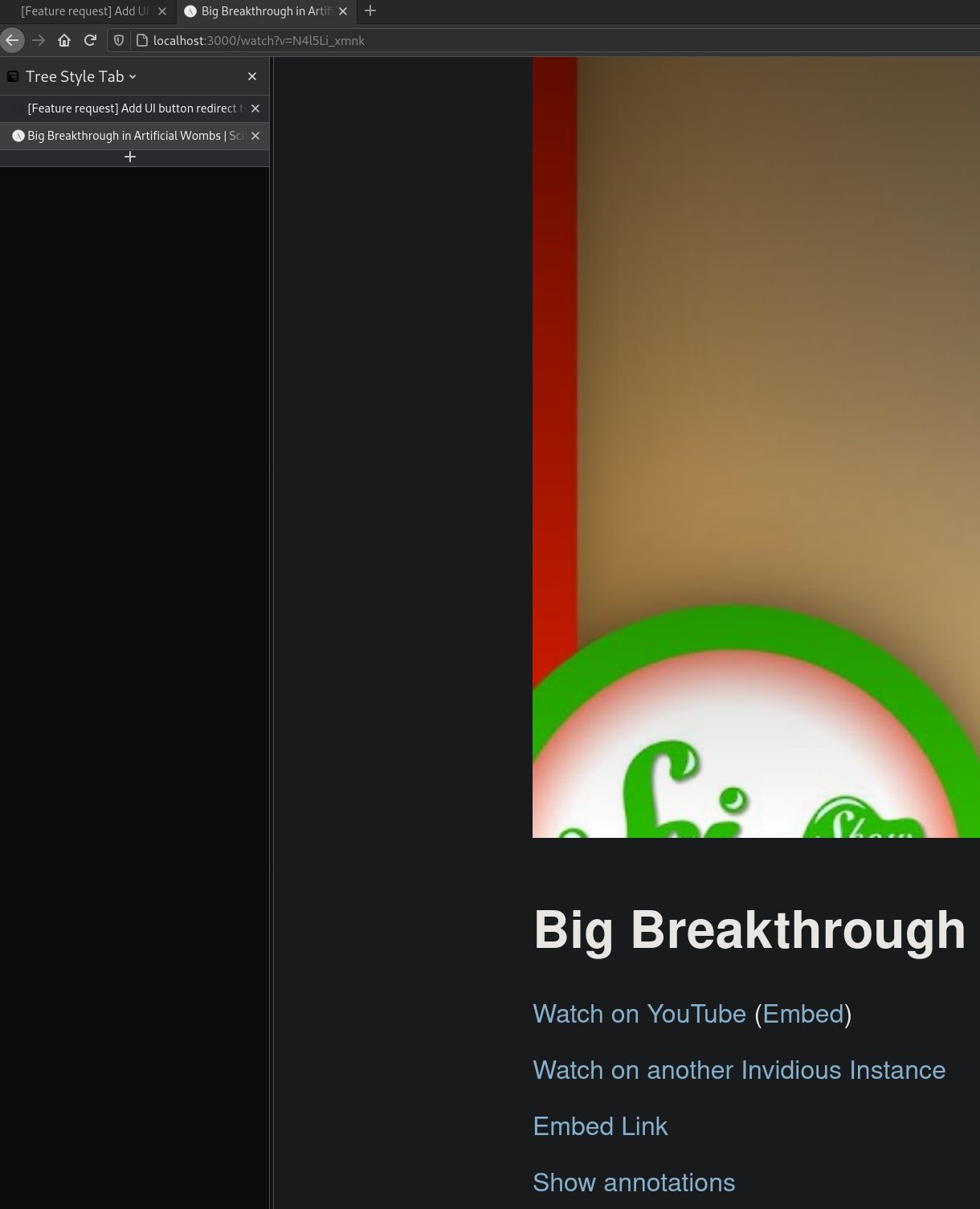 [Feature request] Add UI button redirect to a healthier instance when ...