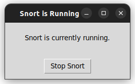 SNORT running