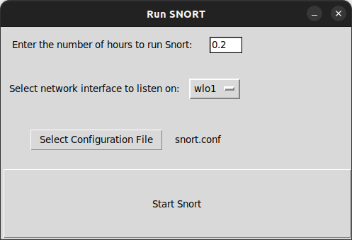 Run SNORT