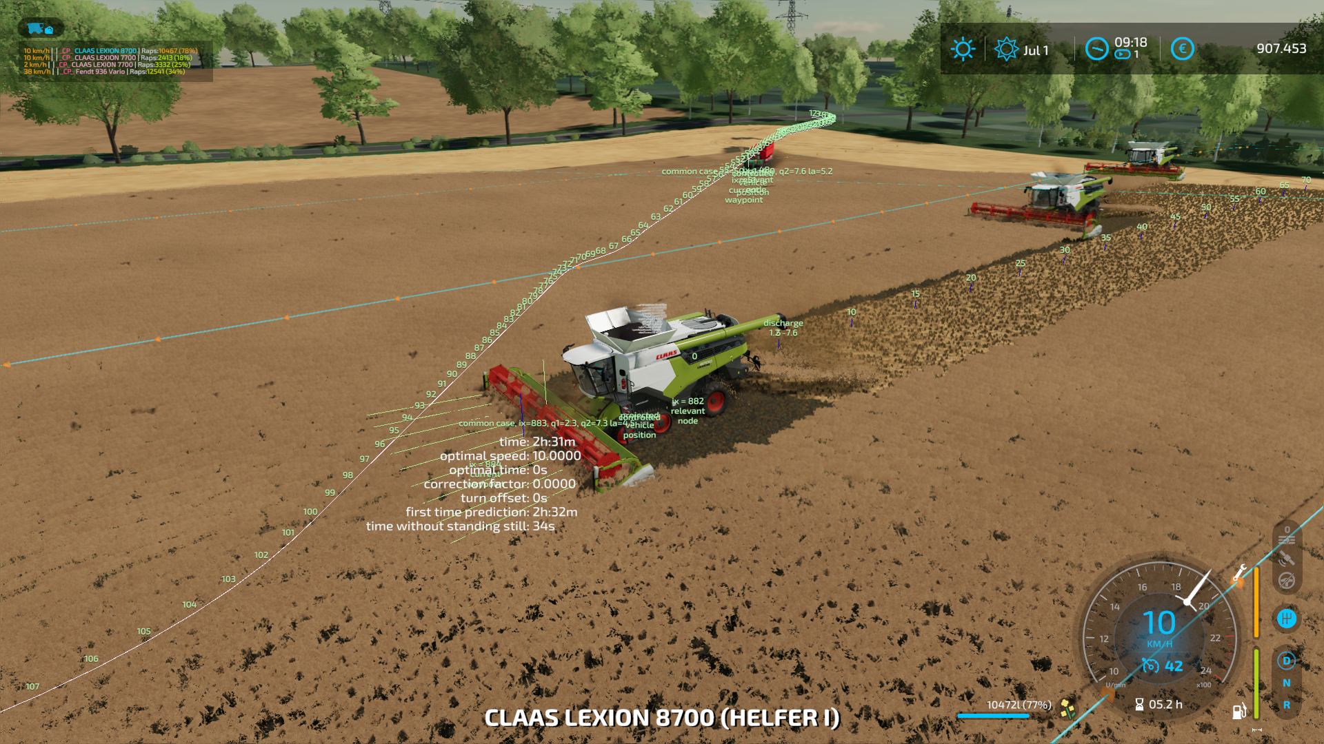 [BUG_SP] Unloader driving to combine even when pipe in fruit · Issue ...