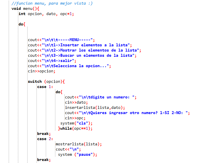 GitHub - TEAM-4-ITP/Lista: Programa en donde se hace uso del tipo de ...