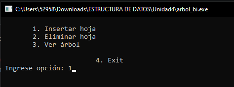 GitHub - TEAM-4-ITP/Arbol-Binario: Programa de consola utilizando la ...