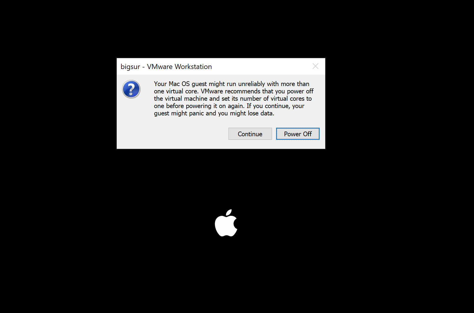 mac-os-guest-might-run-unreliably-with-more-than-one-virtual-core