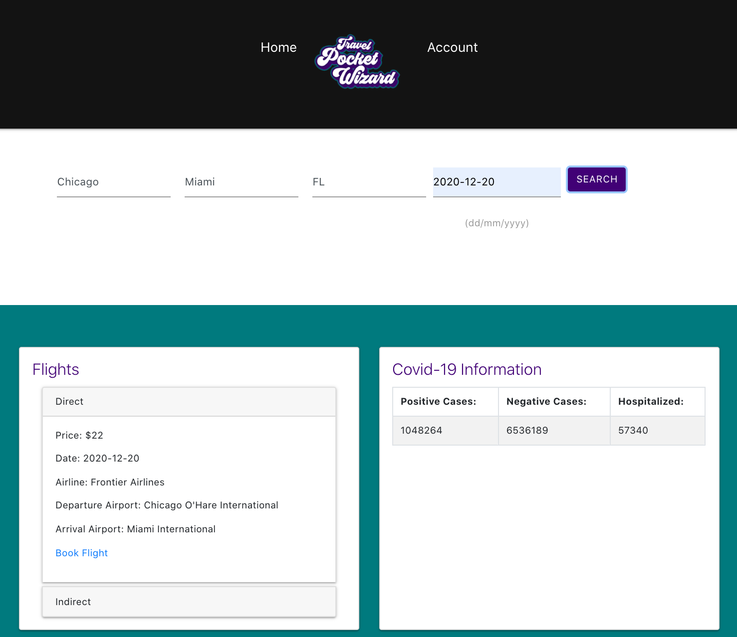 GitHub - sarahlcox/traveling-website: The user can search for flights ...