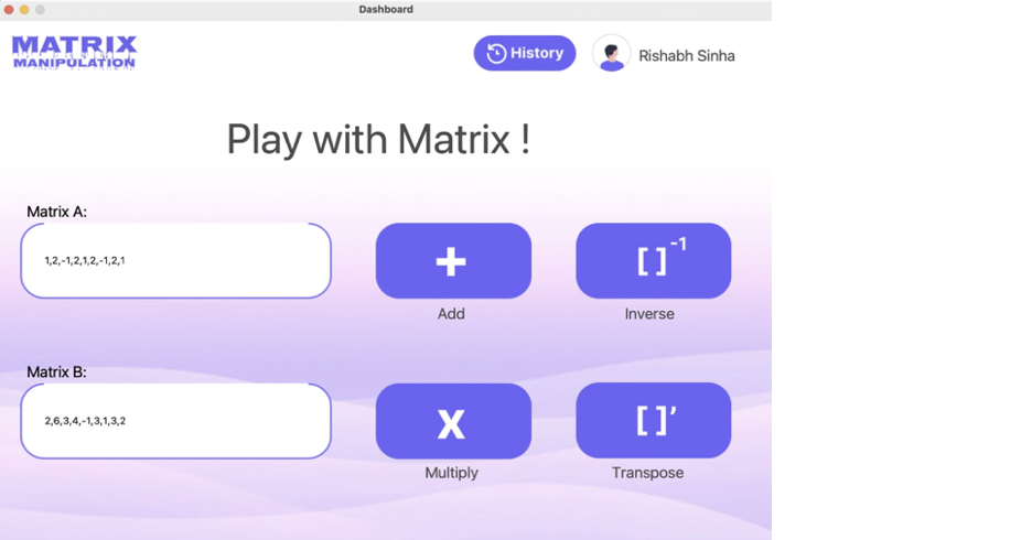 GitHub - RishabhSinha02/MatrixManupulation: A GUI app made using Python ...