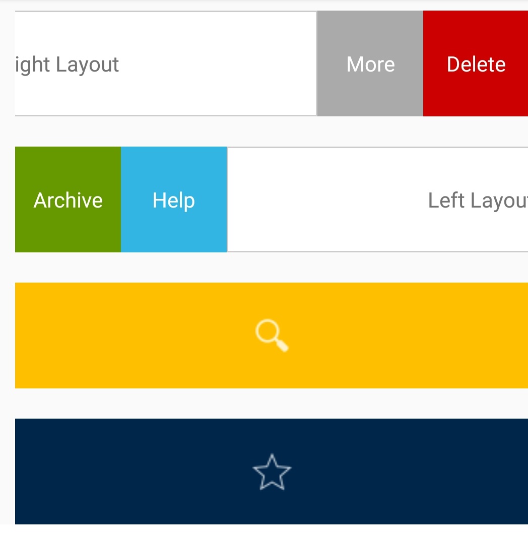 GitHub - karatasemre/SwipeRevealLayout
