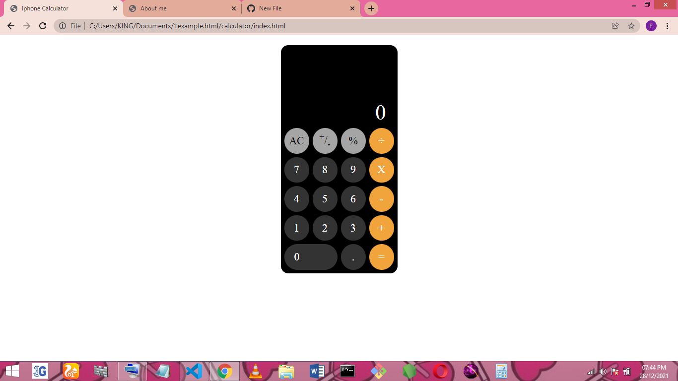 GitHub - faithandjs/Iphone-Calculator: recreating the Iphone calculator ...
