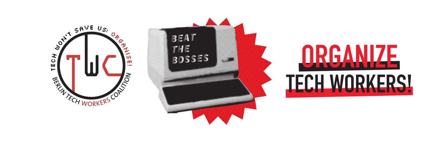 Logo of Tech Workers Coalition, Beat the Boss