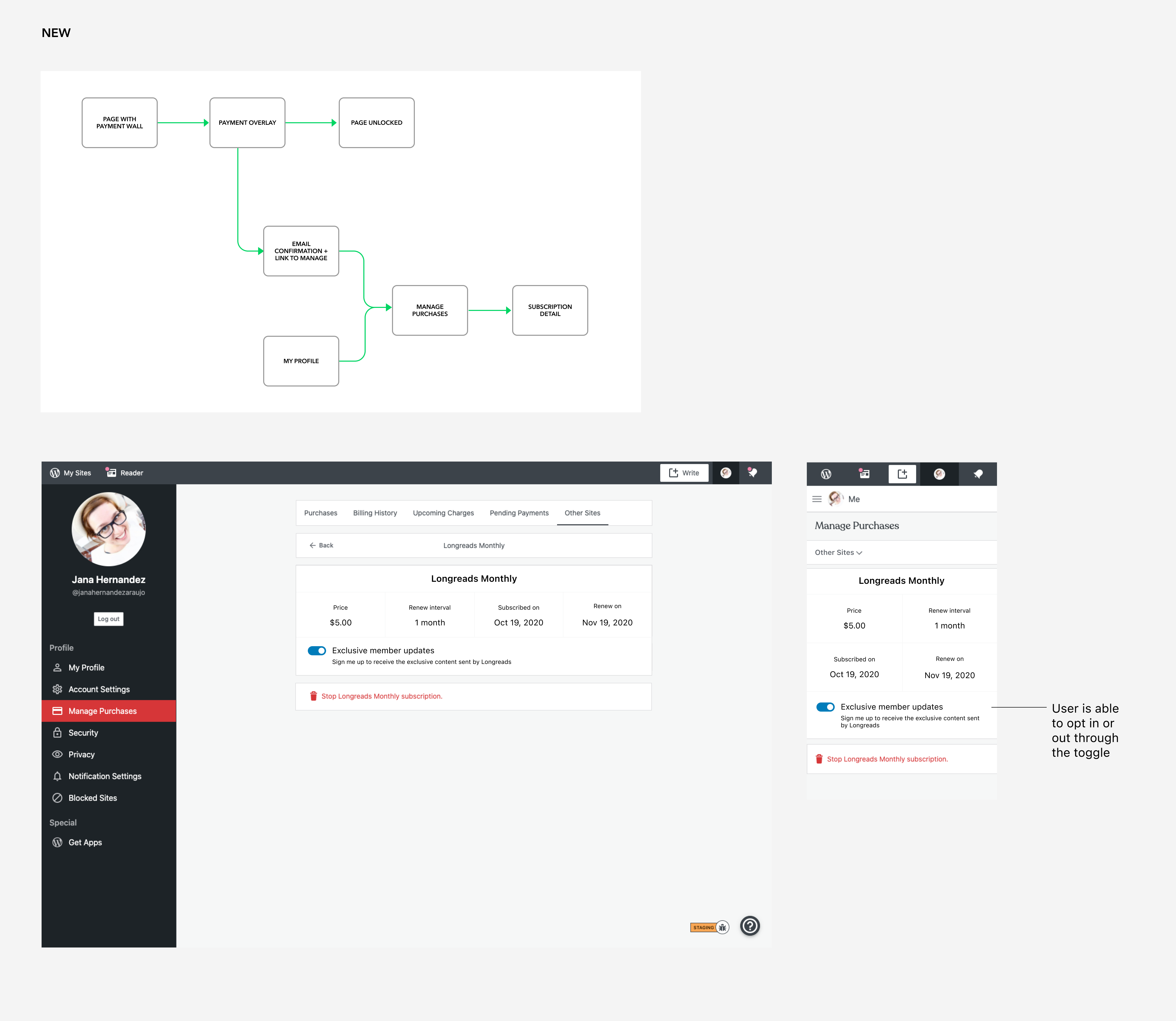 Enable post subscription