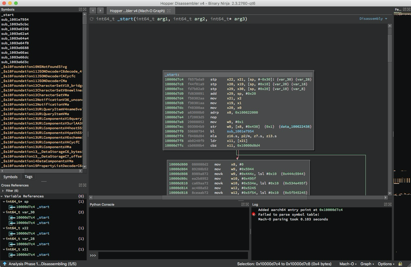 Mach-O: Failed to parse symbol table when loading Hopper · Issue #2394 ...