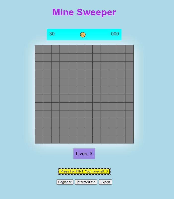 GitHub - ShiranCohen86/Minesweeper