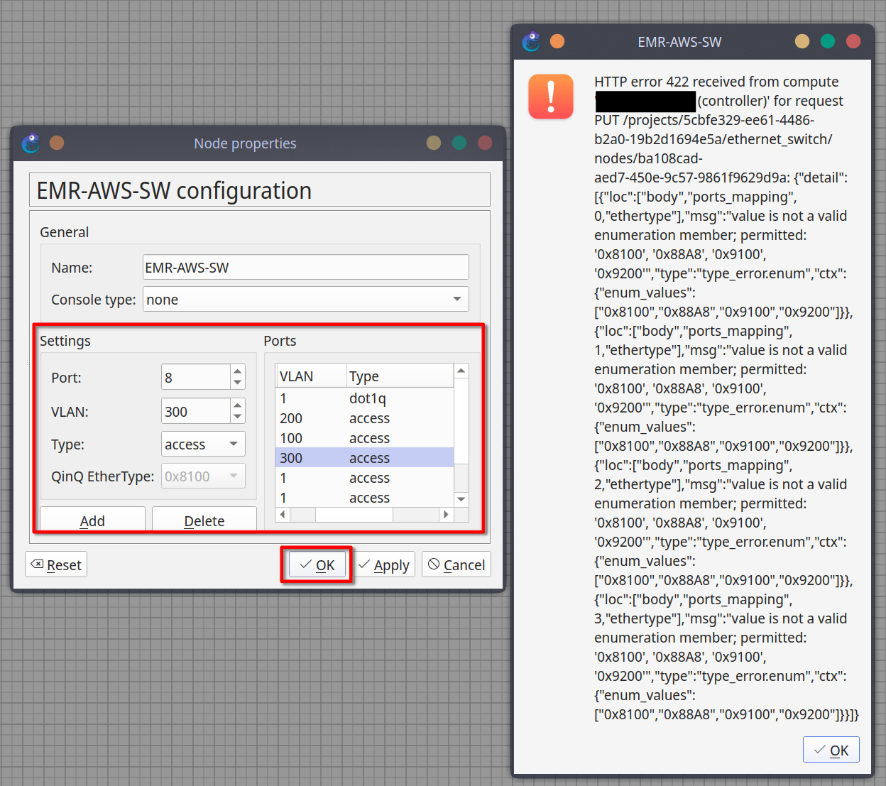 3.0 Create Dynamips Template error not a valid enumeration member