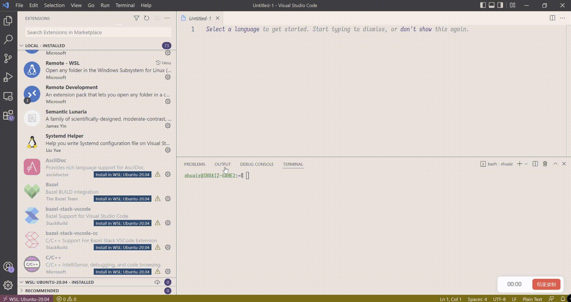 Failed to load extensions on WSL remote · Issue #148229 · microsoft ...