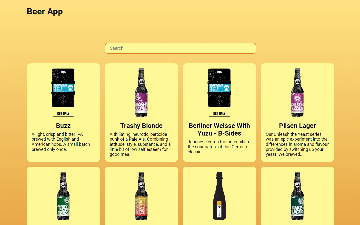 GitHub shaqidev/beerapp Beer Catalog App